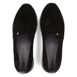 Baskets en cuir Filippo DP1500/21 Bk noir le noir 5