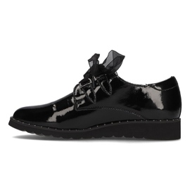 Chaussures en cuir Filippo DP947 / 21 Bk laqué noir le noir 3
