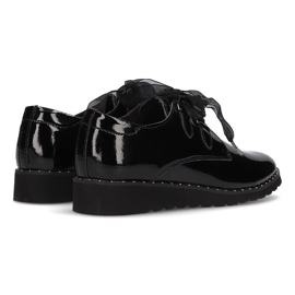Chaussures en cuir Filippo DP947 / 21 Bk laqué noir le noir 4