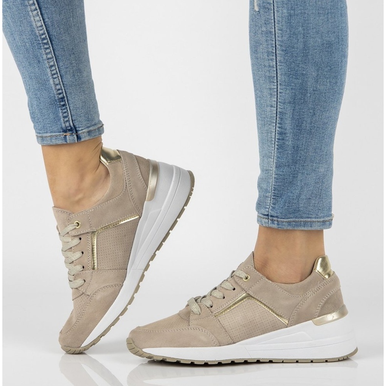 Baskets en cuir Filippo DP2003/21 Be beige 1