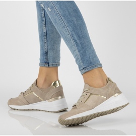 Baskets en cuir Filippo DP2003/21 Be beige 3