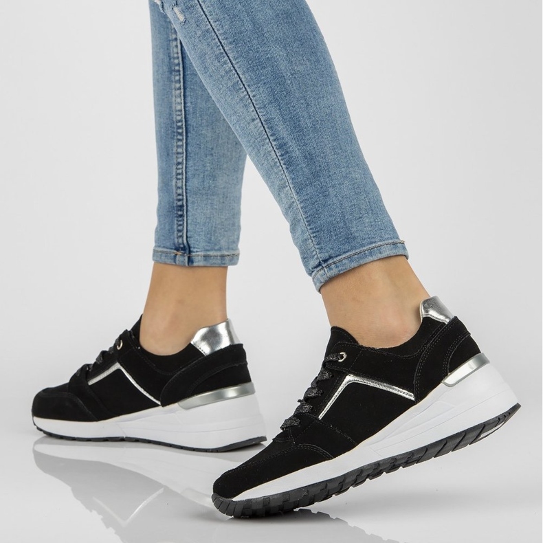 Baskets en cuir Filippo DP2003/21 Bk noir 1