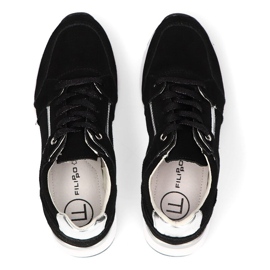 Baskets en cuir Filippo DP2003/21 Bk noir le noir 4
