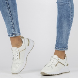 Baskets en cuir Filippo DP2003 / 21 Wh blanc 1