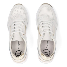 Baskets en cuir Filippo DP2003 / 21 Wh blanc blanche 4