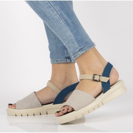 Sandales en cuir Filippo DS2021 / 21 Gr gris 1