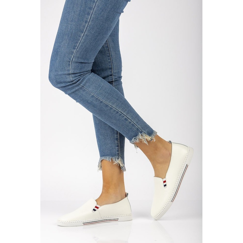 Chaussures en cuir FILIPPO DP066/21 Wh blanc blanche 1