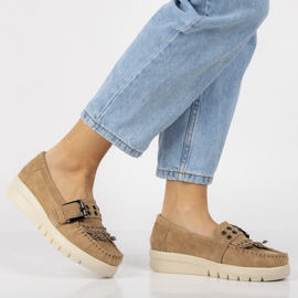 Mocassins en cuir Filippo DP2029/21 Be beige 1 Mocassins en cuir Filippo DP2029/21 Be beige 1