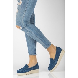 Mocassins en cuir Filippo DP2031/21 Bl bleu 2