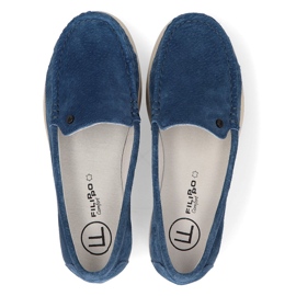 Mocassins en cuir Filippo DP2031/21 Bl bleu 5