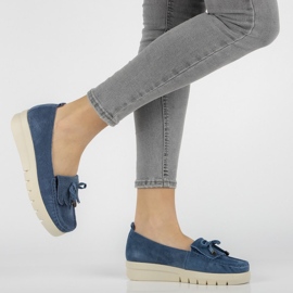Mocassins en cuir Filippo DP2030/21 Bl bleu 1