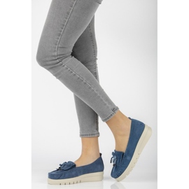 Mocassins en cuir Filippo DP2030/21 Bl bleu 2