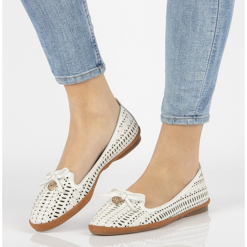 Cuir ajouré lords Filippo DP2034 / 21 Wh blanc blanche 1