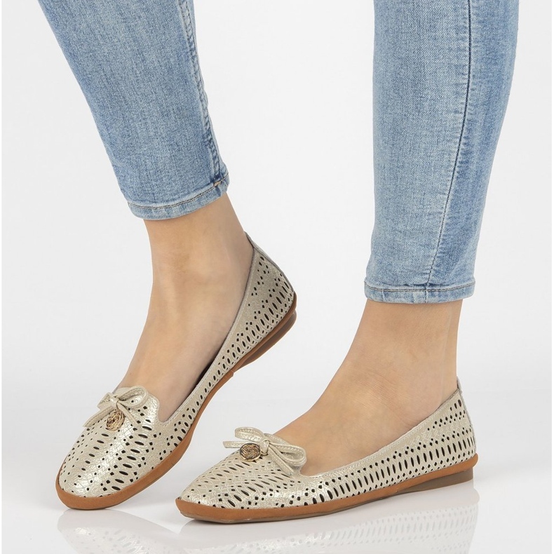 Cuir ajouré seigneurs Filippo DP2034/21 Go doré d'or 2