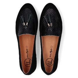 Seigneurs en cuir Filippo DP2024 / 21 Bk noir le noir 5