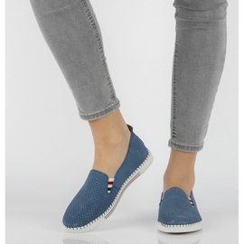 Chaussures en cuir FILIPPO DP1272/21 Bl bleu 2