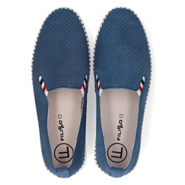 Chaussures en cuir FILIPPO DP1272/21 Bl bleu 5