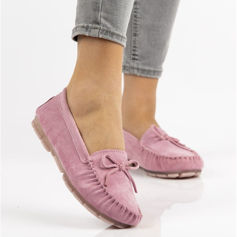 Mocassins en cuir Filippo DP1204/21 Pi rose 1