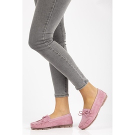 Mocassins en cuir Filippo DP1204/21 Pi rose 3