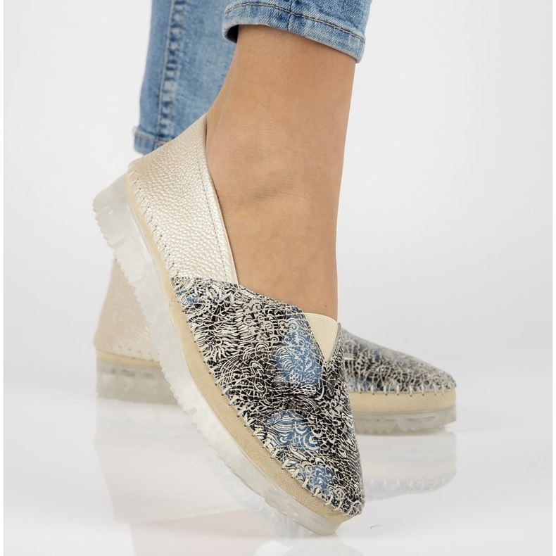 Chaussures en cuir Filippo DP2147/21 Soyez beige multicolore 2 Chaussures en cuir Filippo DP2147/21 Soyez beige multicolore 2