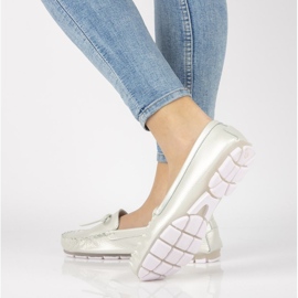 Mocassins en cuir Filippo DP004 / 21 Wh blanc blanche 2