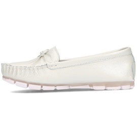 Mocassins en cuir Filippo DP004 / 21 Wh blanc blanche 5