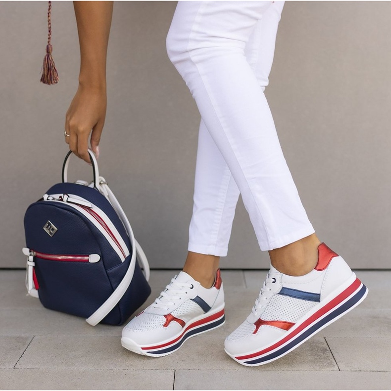 Baskets en cuir Filippo DP2004 / 21 Wh blanc blanche 1