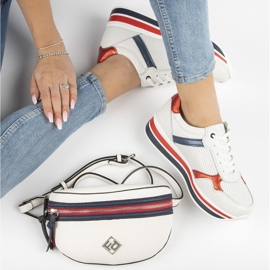 Baskets en cuir Filippo DP2004 / 21 Wh blanc blanche 4