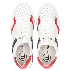 Baskets en cuir Filippo DP2004 / 21 Wh blanc blanche 6