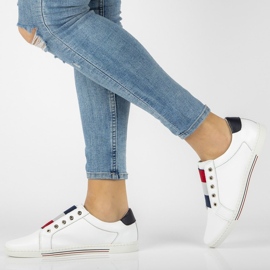 Chaussures en cuir Filippo DP2155 / 21 Wh blanc blanche 1