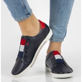 Chaussures en cuir Filippo DP2155/21 Nv bleu marine 1 Chaussures en cuir Filippo DP2155/21 Nv bleu marine 1