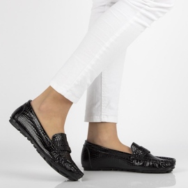 Mocassins en cuir Filippo DP2139 / 21 Bk noir le noir 1