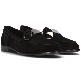 Mocassins en cuir Filippo DP2148 / 21 Bk noir le noir 4