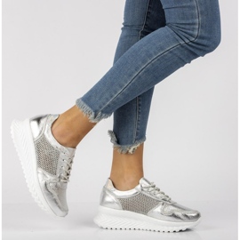 Baskets en cuir Filippo DP2011/21 Si argent 1