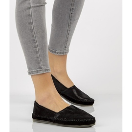 Ballerines en cuir Filippo DP031/21 Bk noir le noir 3