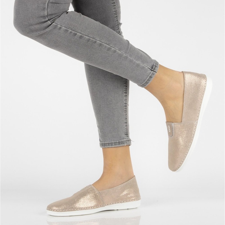 Slip-on en cuir Filippo DP2134/21 Go doré d'or 1