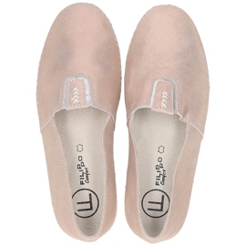 Slip-on en cuir Filippo DP2134/21 Go doré d'or 4