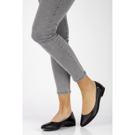 Ballerines en cuir Filippo 04100 noir le noir 2