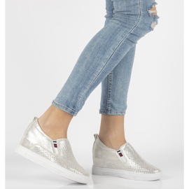 Chaussures en cuir Filippo DP1356 / 21 Si argent 1 Chaussures en cuir Filippo DP1356 / 21 Si argent 1