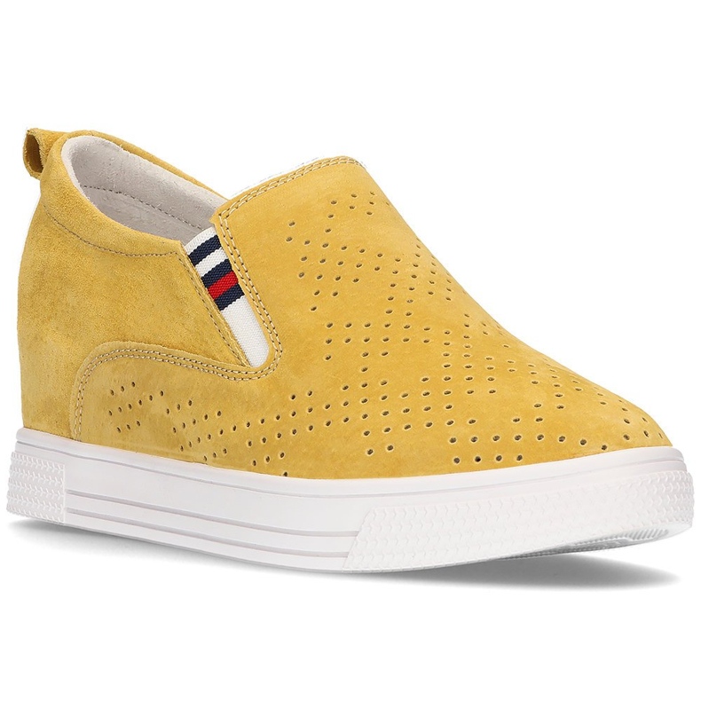 Chaussures en cuir Filippo DP1356 / 21 Yl jaune 1