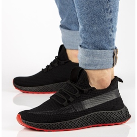Baskets pour hommes Filippo MTN2179 / 21 Bk Rd noires le noir 1