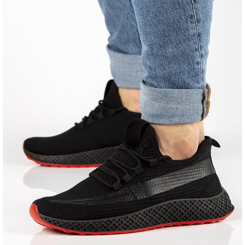 Baskets pour hommes Filippo MTN2179 / 21 Bk Rd noires 1