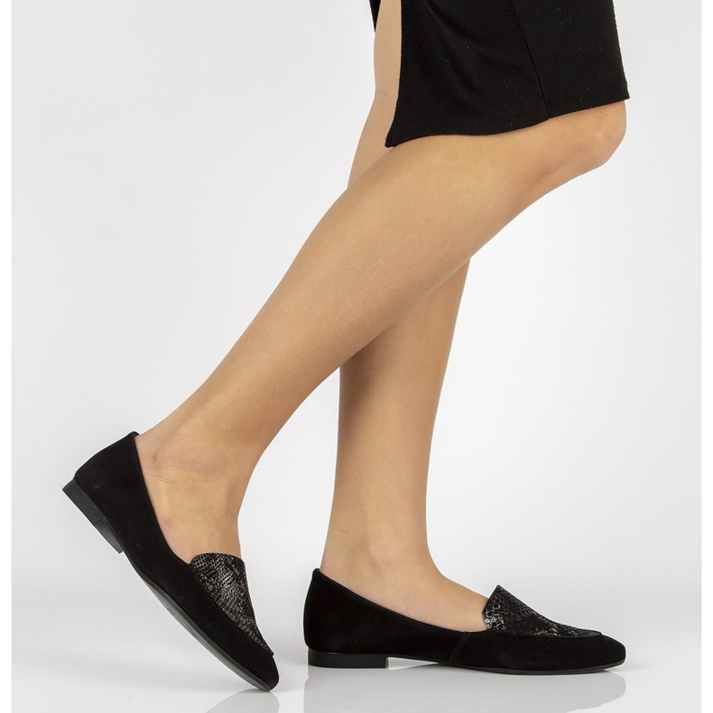 Mocassins en cuir Filippo 04958 noir 1