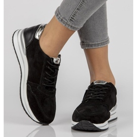 Baskets en cuir Filippo DP2049/21 Bk noir 1