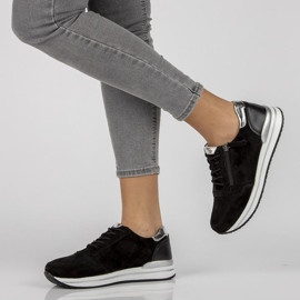 Baskets en cuir Filippo DP2049/21 Bk noir le noir 2