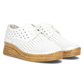 Chaussures en cuir Filippo DP2162 / 21 Wh blanc blanche 1 Chaussures en cuir Filippo DP2162 / 21 Wh blanc blanche 1