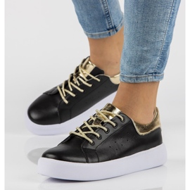 Chaussures en cuir Filippo DP2157 / 21 Bk noir 1