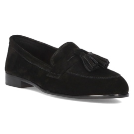 Mocassins en cuir Filippo DP2149 / 21 Bk noir 1