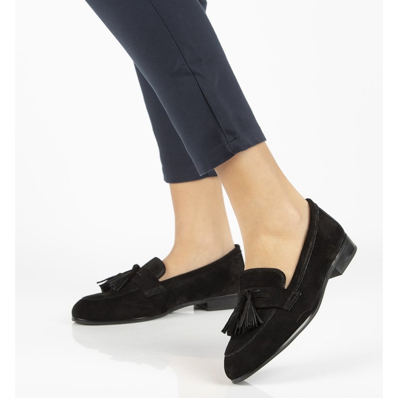 Mocassins en cuir Filippo DP2149 / 21 Bk noir le noir 2