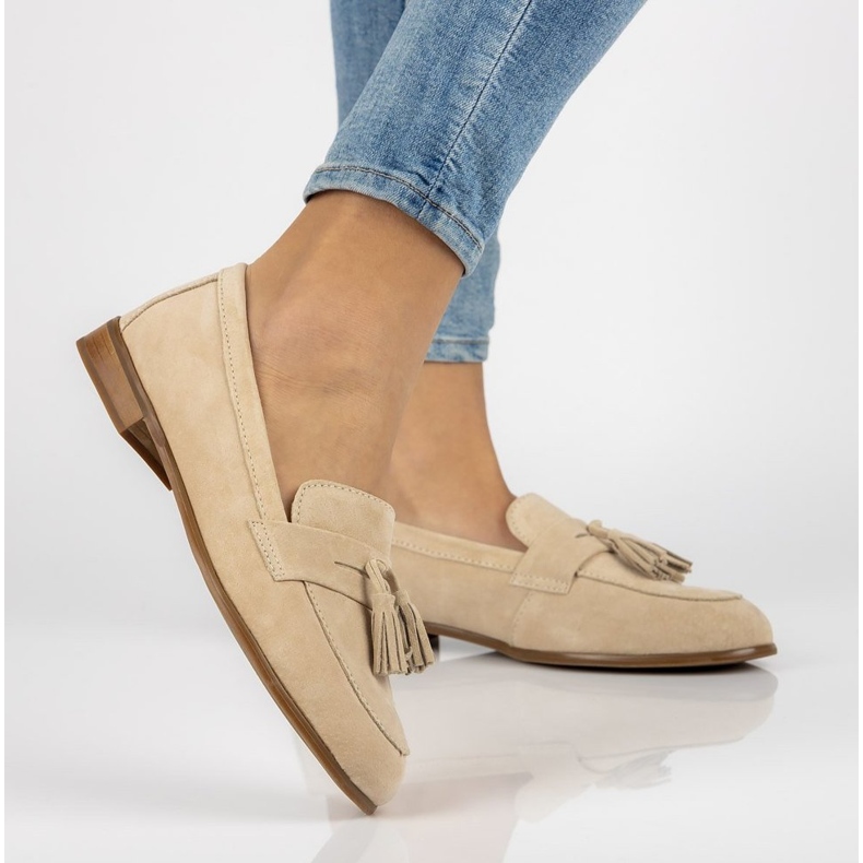 Mocassins en cuir Filippo DP2149/21 Be beige 1